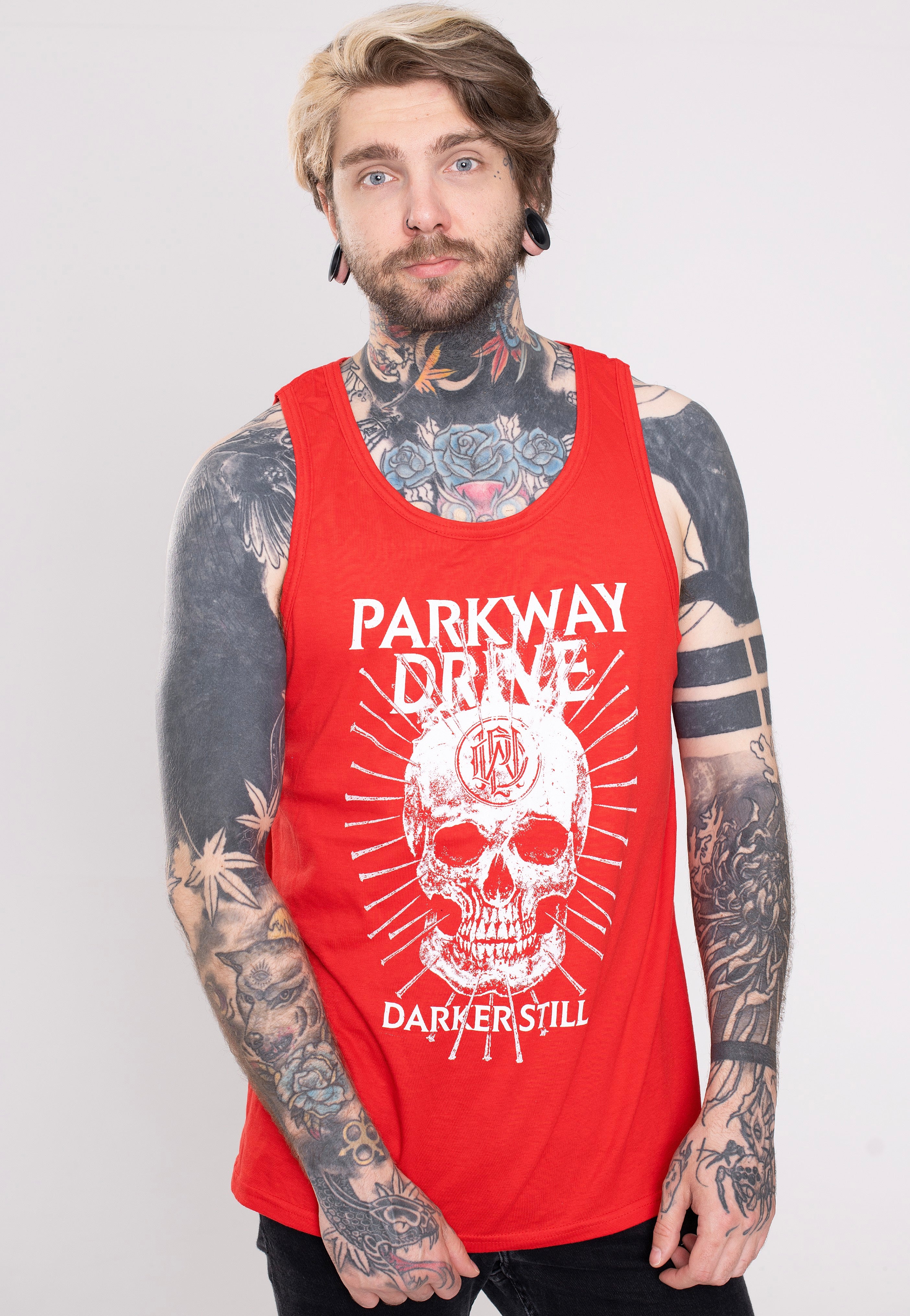 Parkway Drive - Darker Still Skull Red - Tank Explore