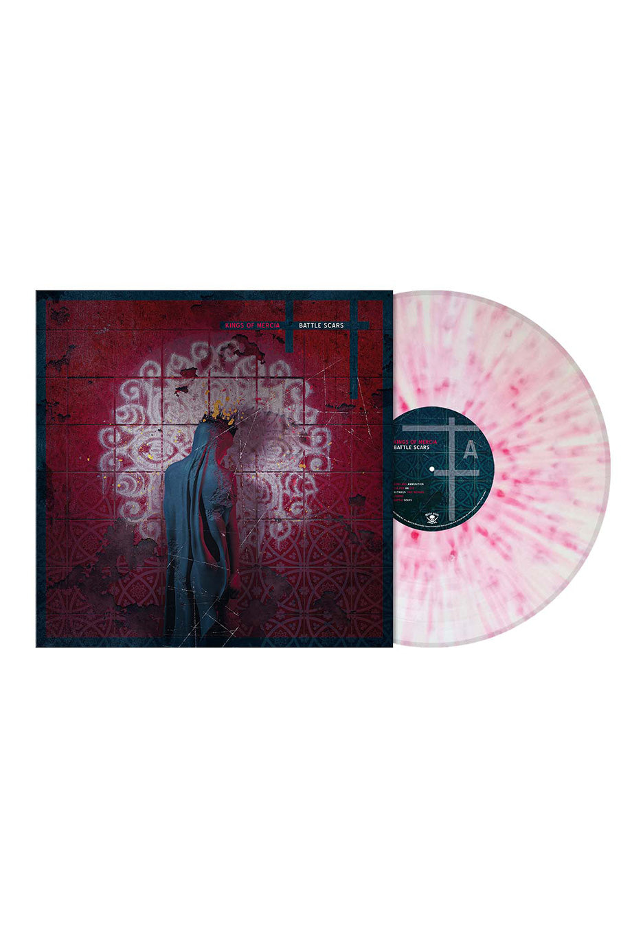 Kings Of Mercia - Battle Scars Ltd. Milky White w/ Pink - Splattered Vinyl Sale Big Discount