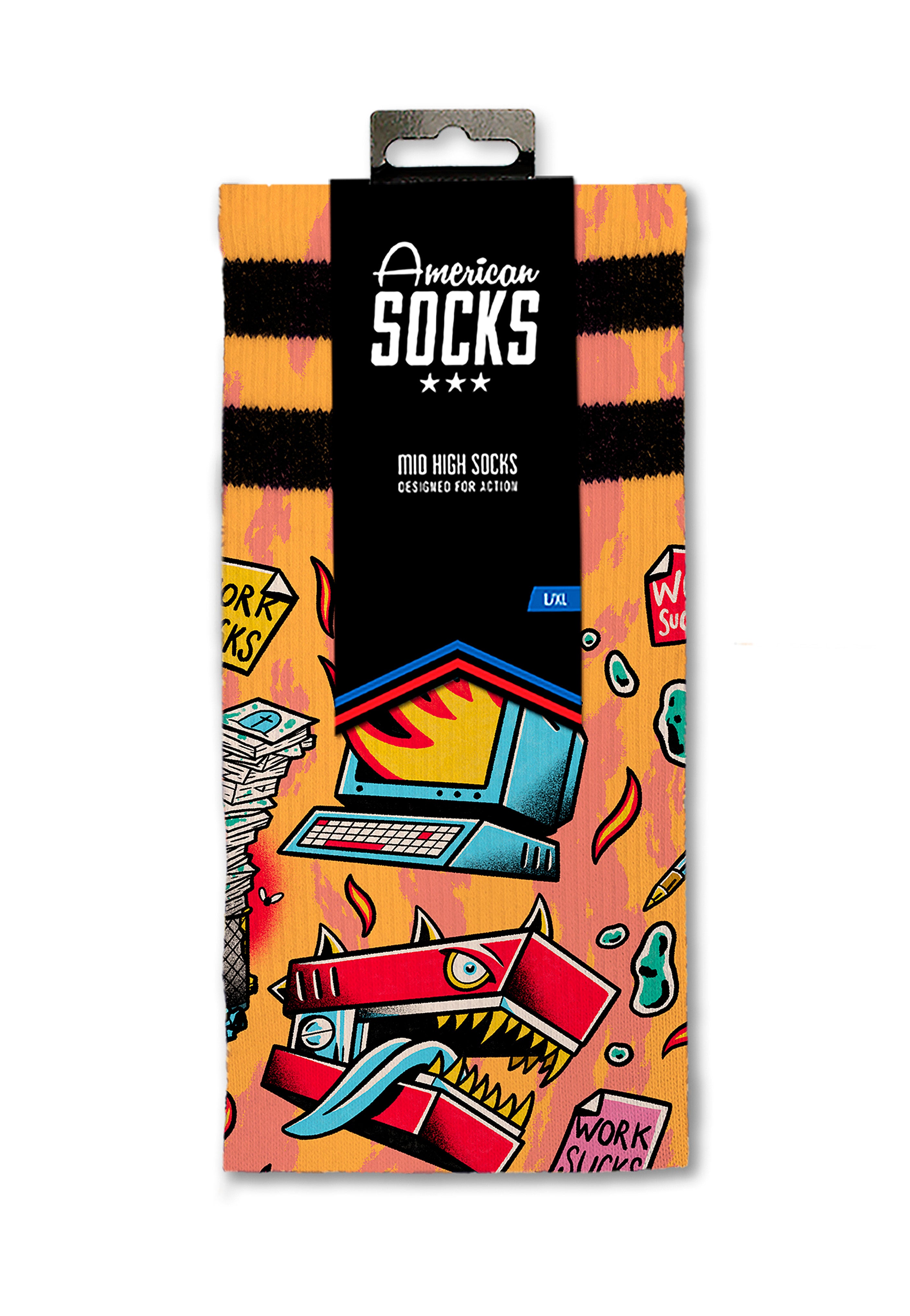 American Socks - Work Sucks Mid High - Socks Cheap Sale Comfortable