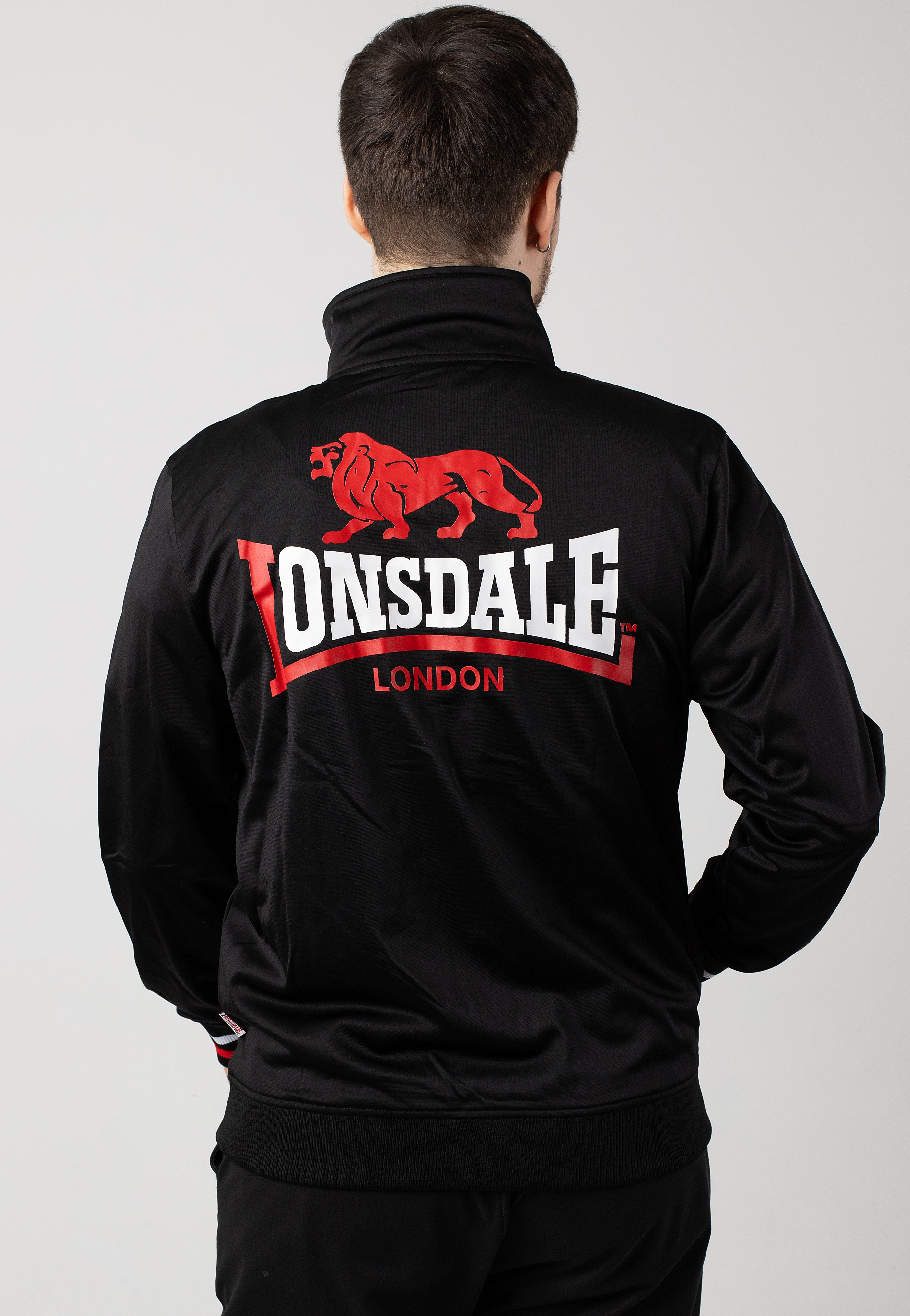 Lonsdale - Skellberry Black/Red/White - Track Jacket Cheap Sale Explore