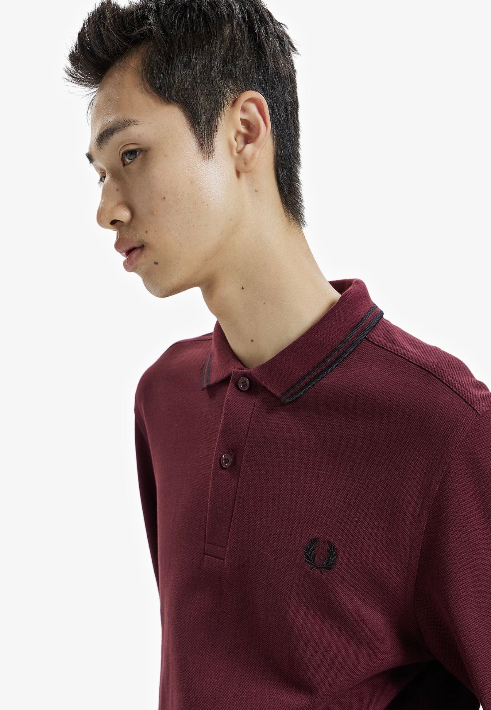 Fred Perry - Twin Tipped Oxblood - Longsleeve Best