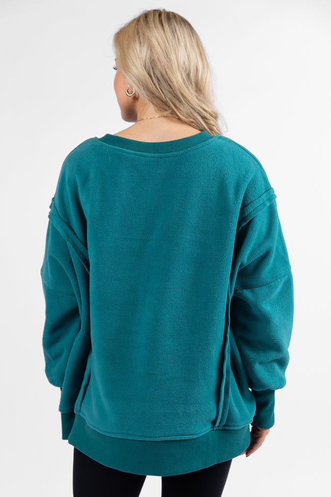 Scouted Out Jade Oversized Fleece Sweatshirt SALE 2025 Unisex Online