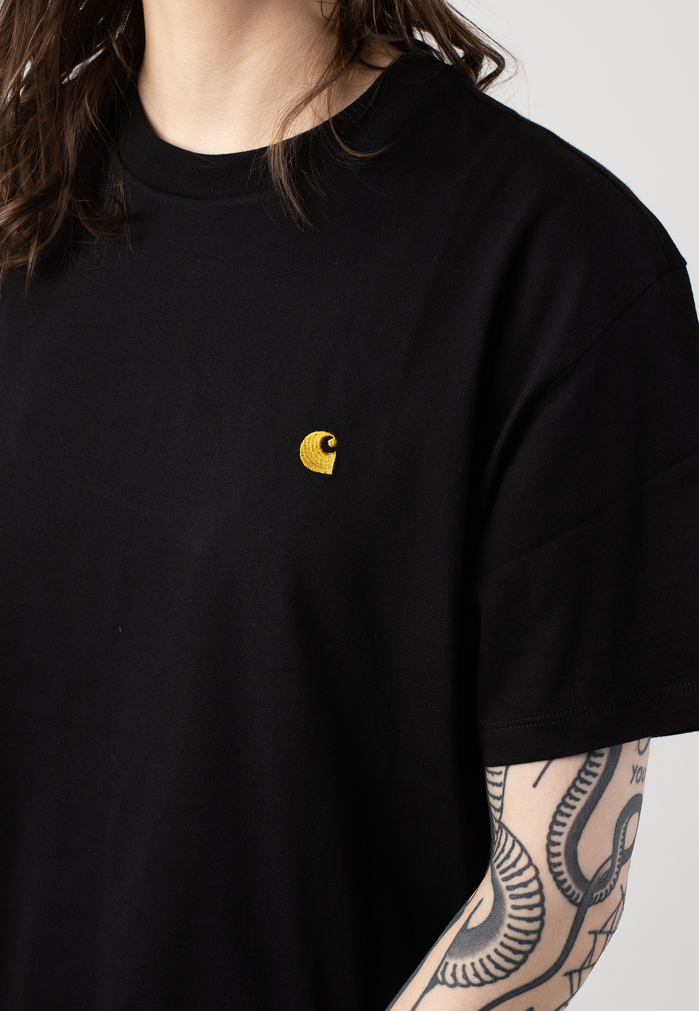 Carhartt WIP - W' Chase Black / Gold - T-Shirt