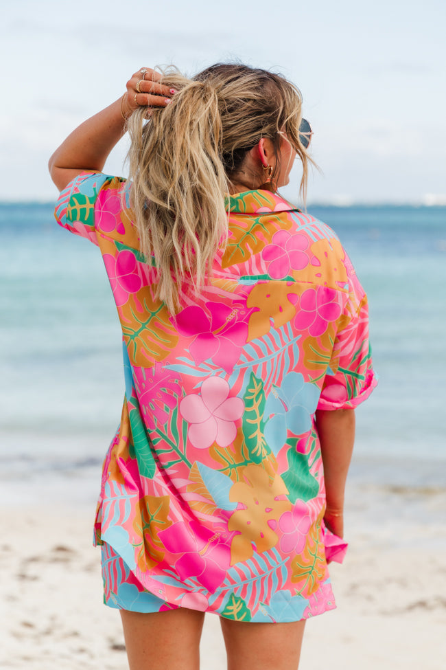 Kabana Krew Bold Tropical Button Up Shirt Sale For Cheap