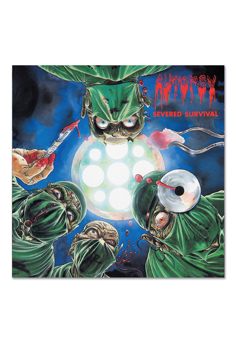 Autopsy - Severed Survival (35th Anniversary - Green Cover) Ltd. Red/Black - Marbled Vinyl Outlet Free Shipping Authentic