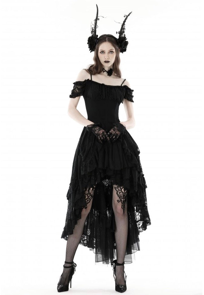 Dark in Love - Gothic Elegant Lady Lace Dovetail - Dress Buy Cheap Shop