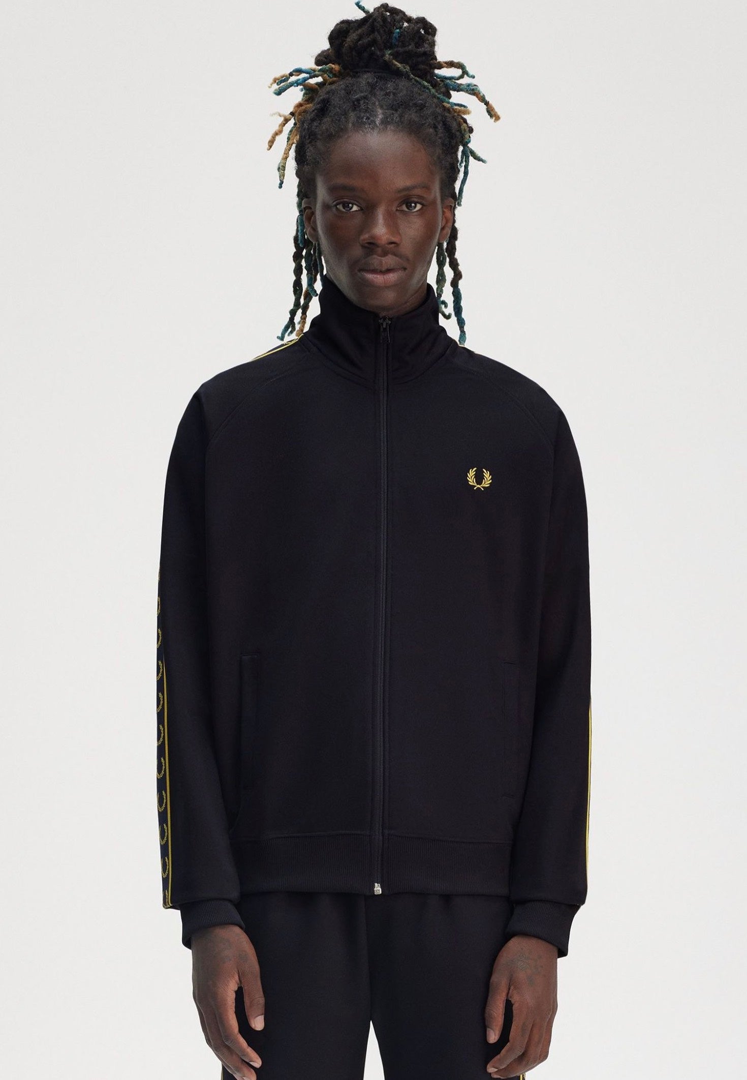 Fred Perry - Contrast Tape Navy/Honeycomb - Track Jacket Looking For