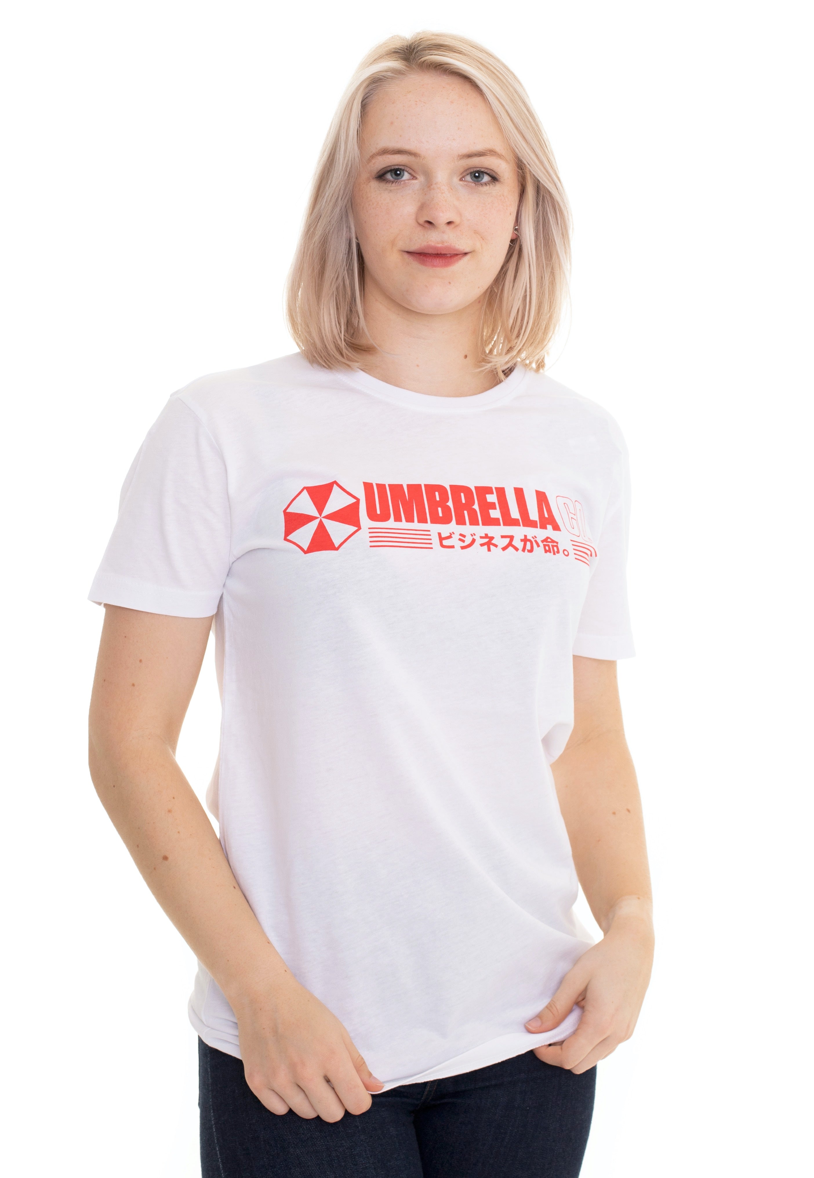 Resident Evil - Red Logo White - T-Shirt Buy Cheap How Much