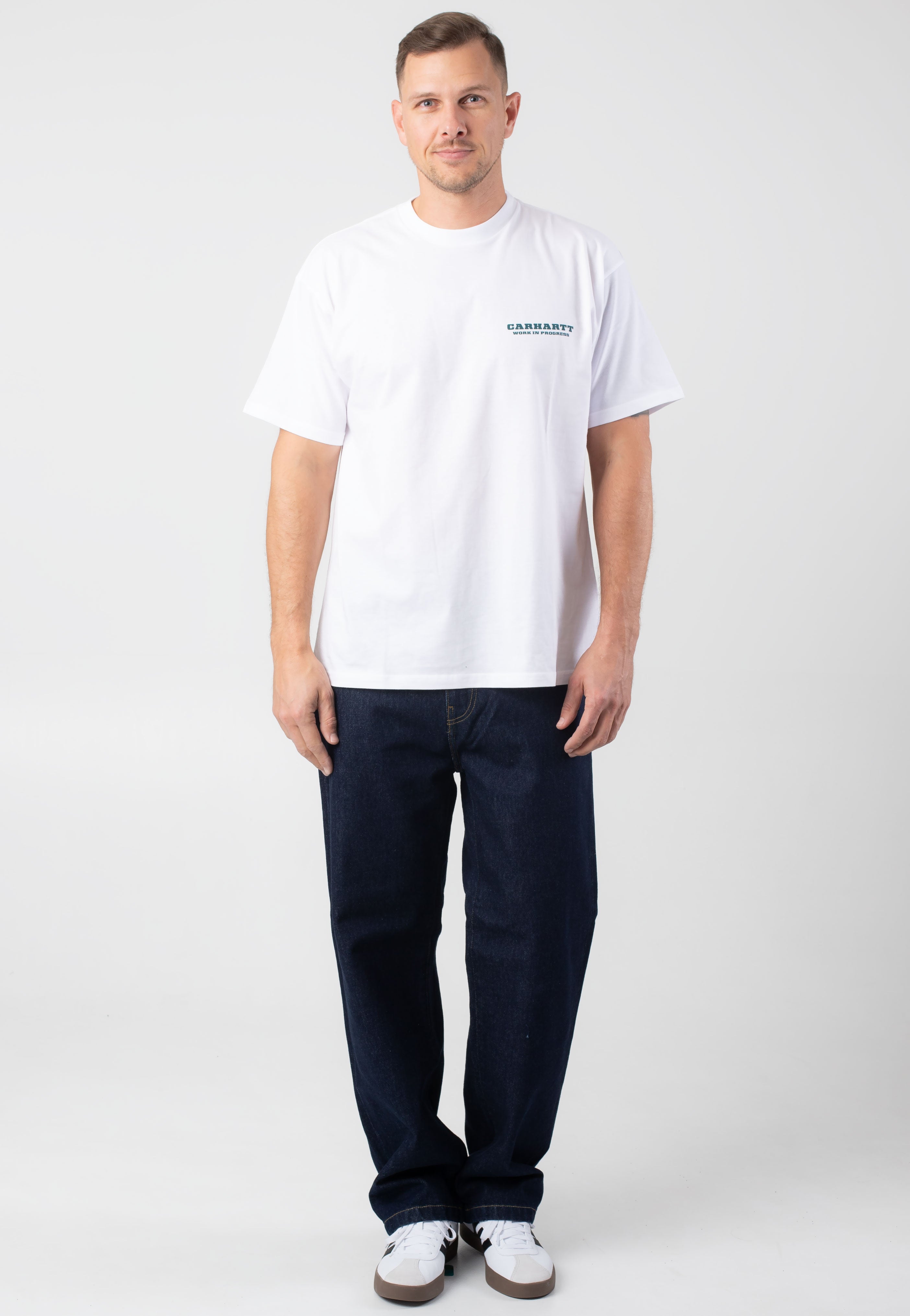 Carhartt WIP - Runaway White/Malachite - T-Shirt 2025 Online