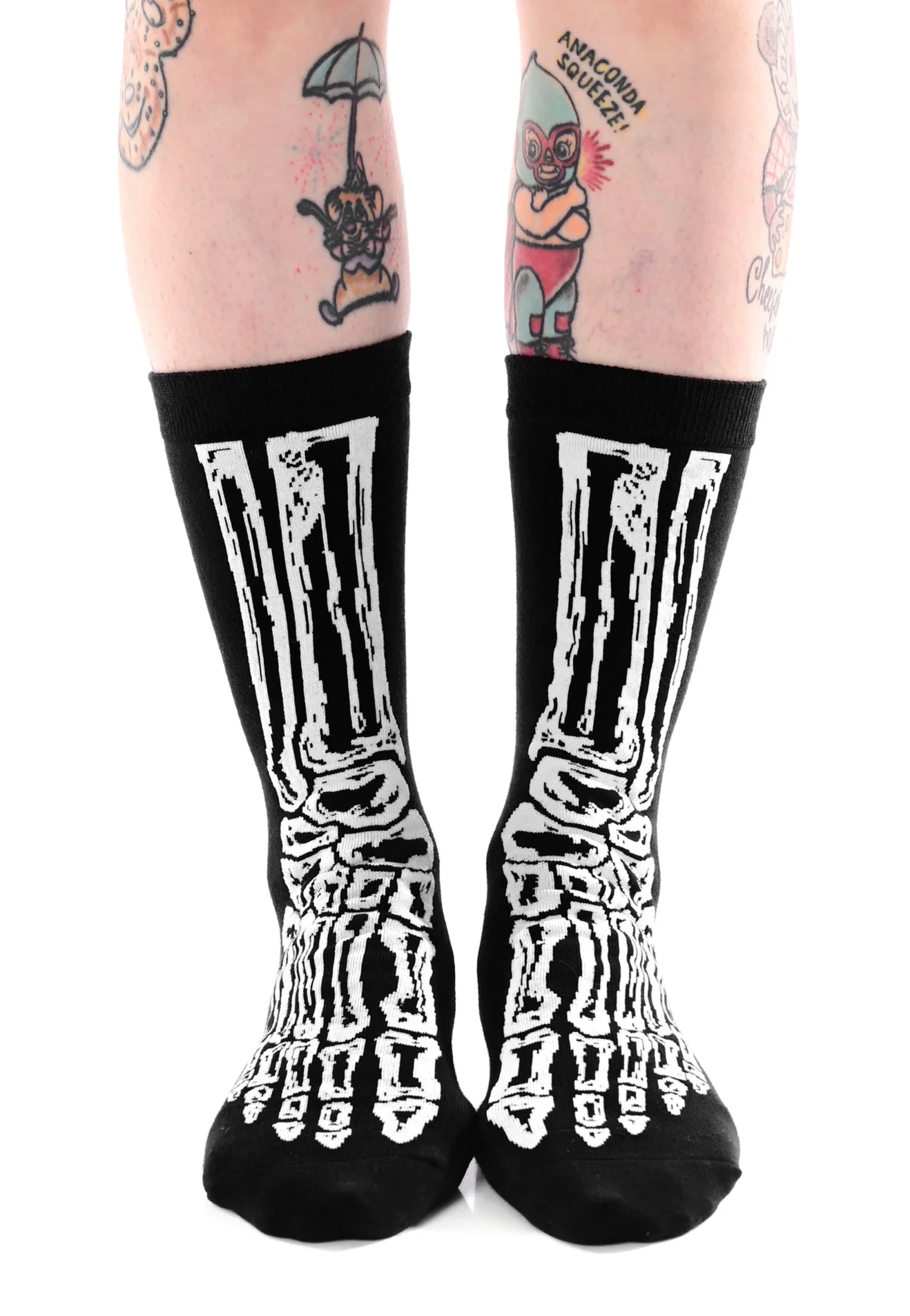 Foxblood - Skelly Foot Black - Socks Clearance In China