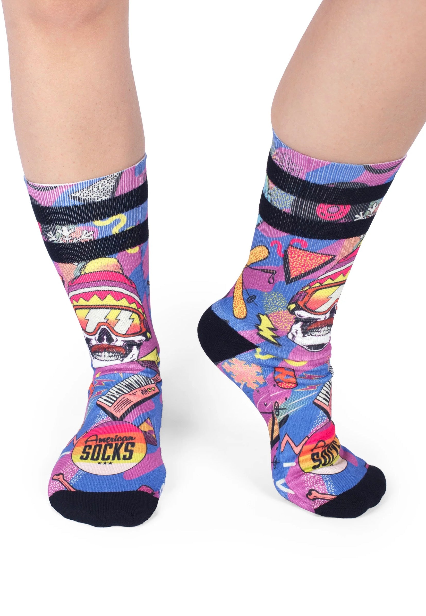 American Socks - Retro Blizzard Mid High Pink - Socks Cheap Pice Buy Discount