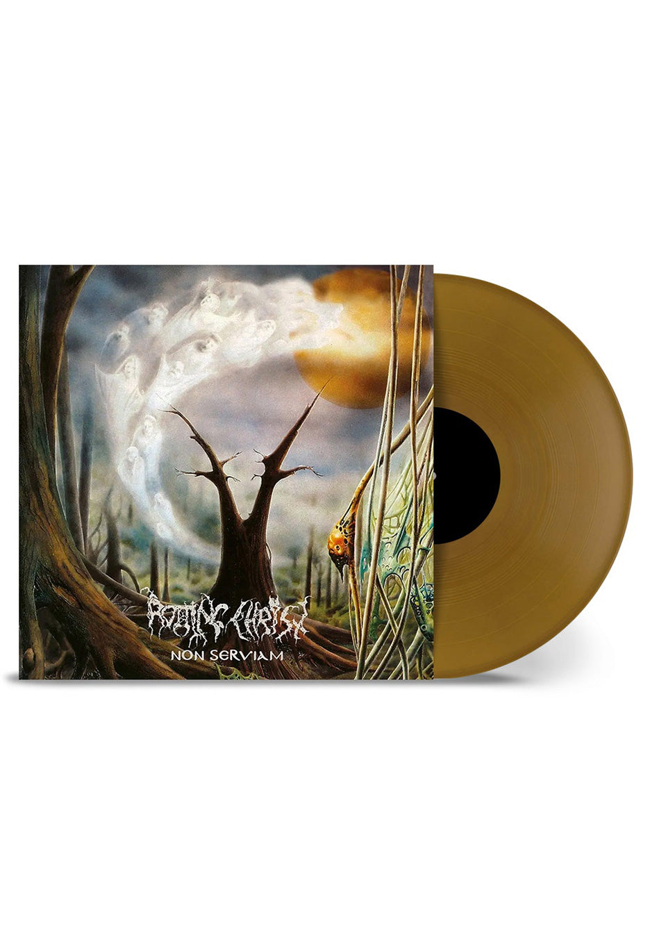 Rotting Christ - Non Serviam Gold/Black - Marbled Vinyl Clearance Limited Edition