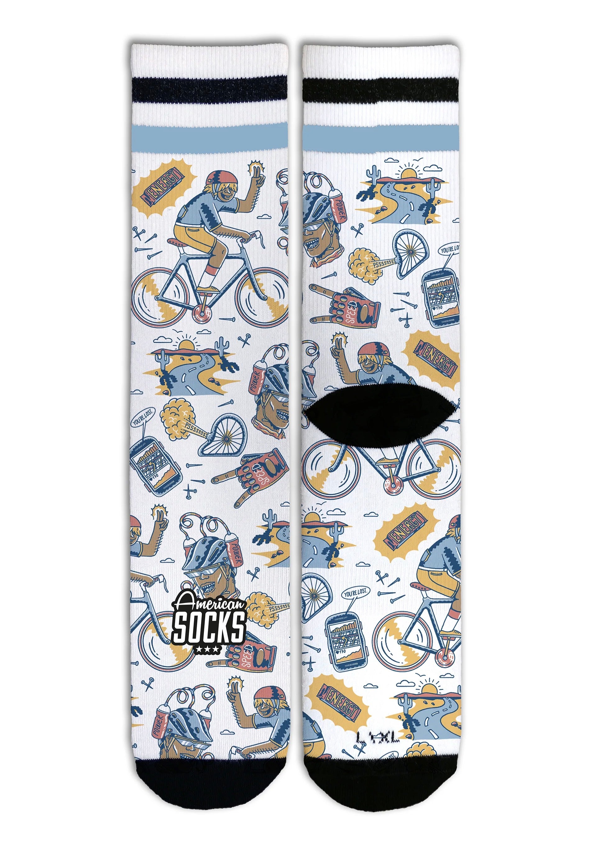 American Socks - Peak Rider Mid High White - Socks Shop For Cheap Online