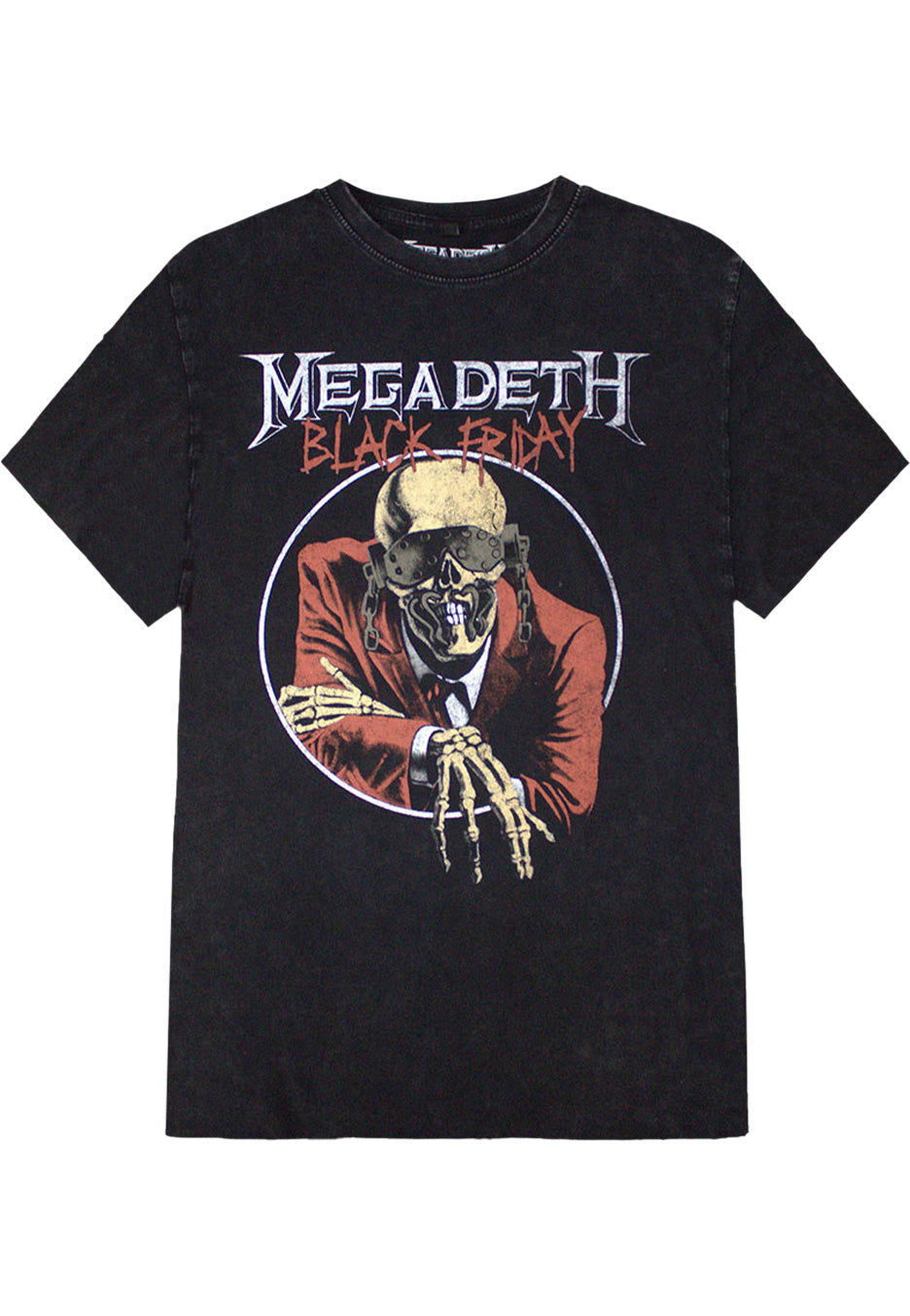 Megadeth - Black Friday Stone Washed - T-Shirt Original Cheap Pice