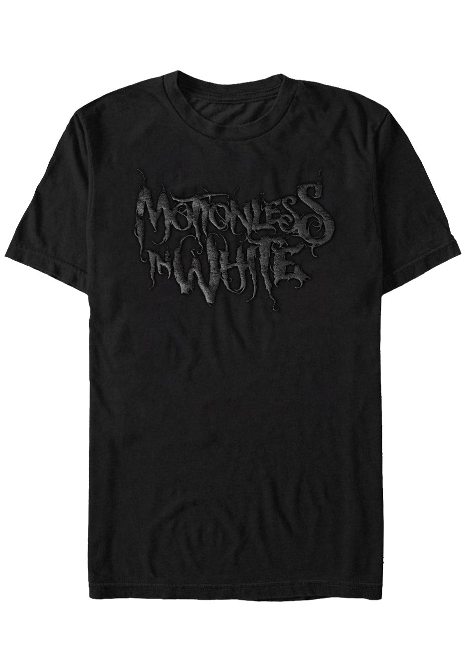 Motionless In White - Logo Limited Black On Black - T-Shirt Shop Offer Online