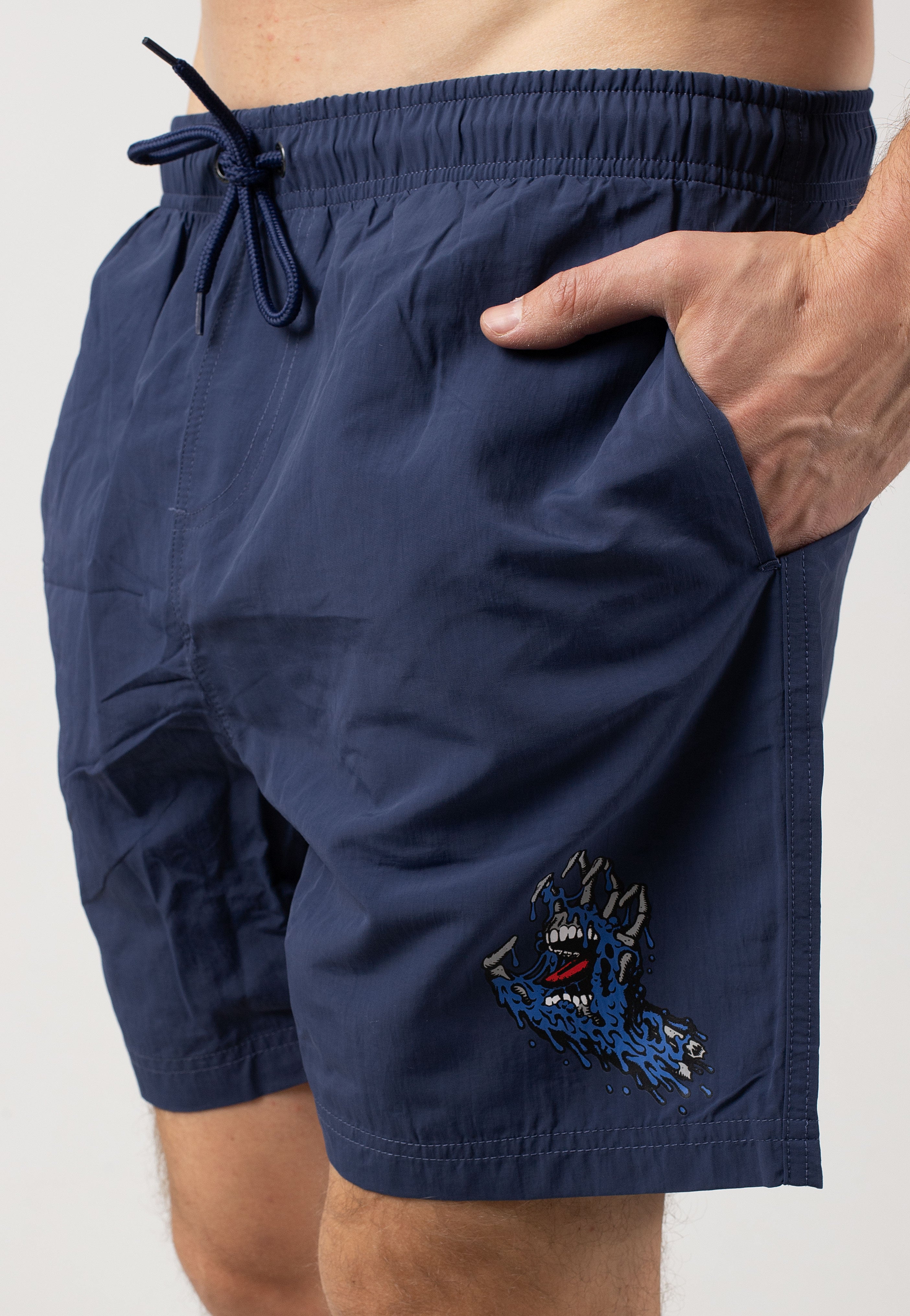 Santa Cruz - Melting Hand Midnight Blue - Board Shorts Free Shipping Cheap Online