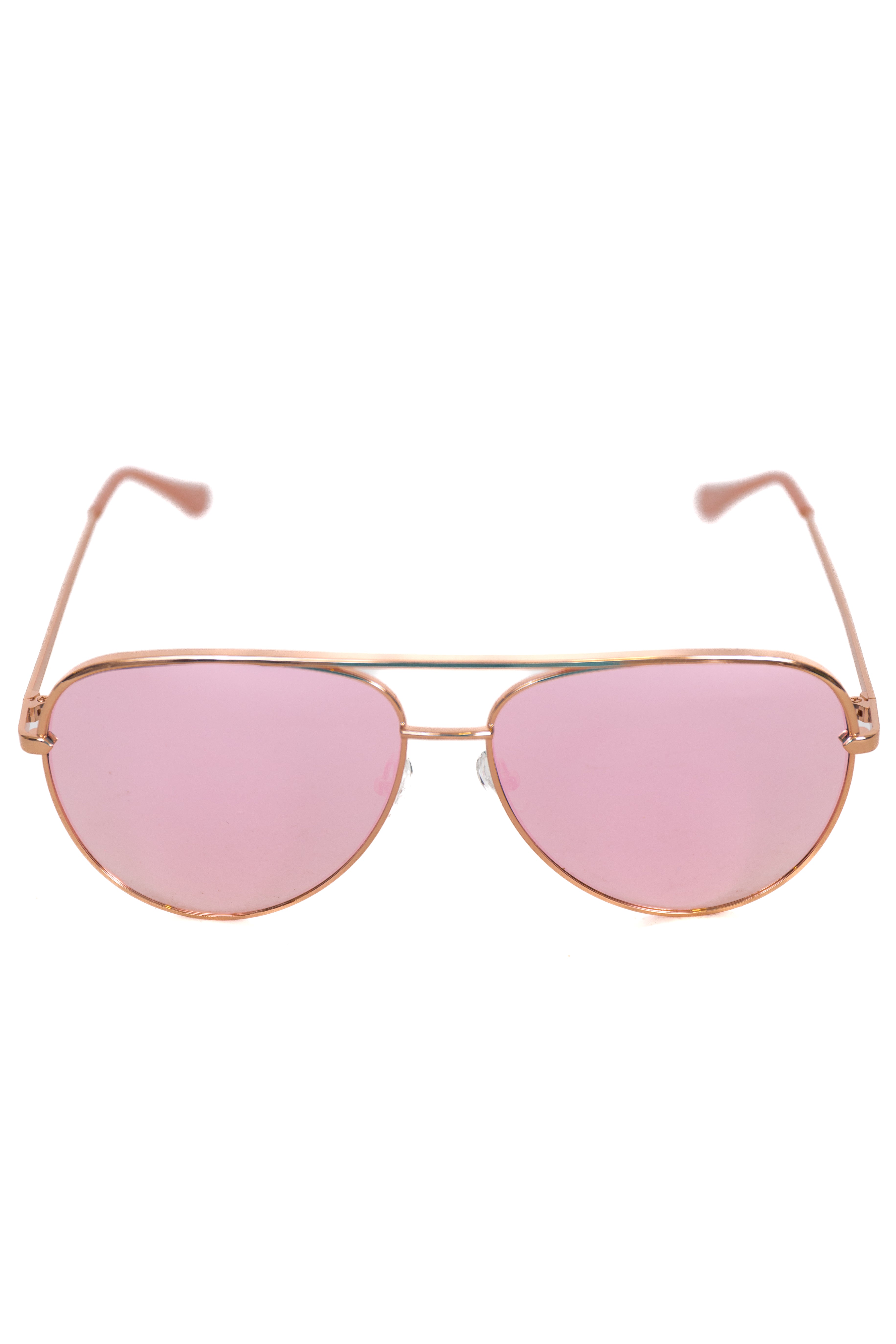 Mila Rose Gold Frame with Mirror Pink Lens Sunglasses FINAL SALE Online Online High Quality