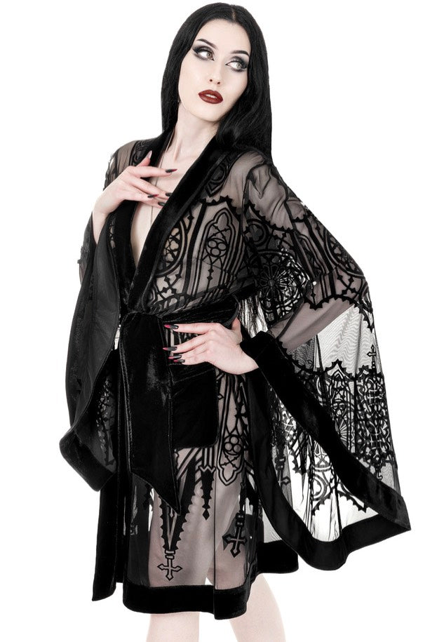 Restyle - Cathedralis Sheer Black - Cloak Buy Cheap With Credit Card