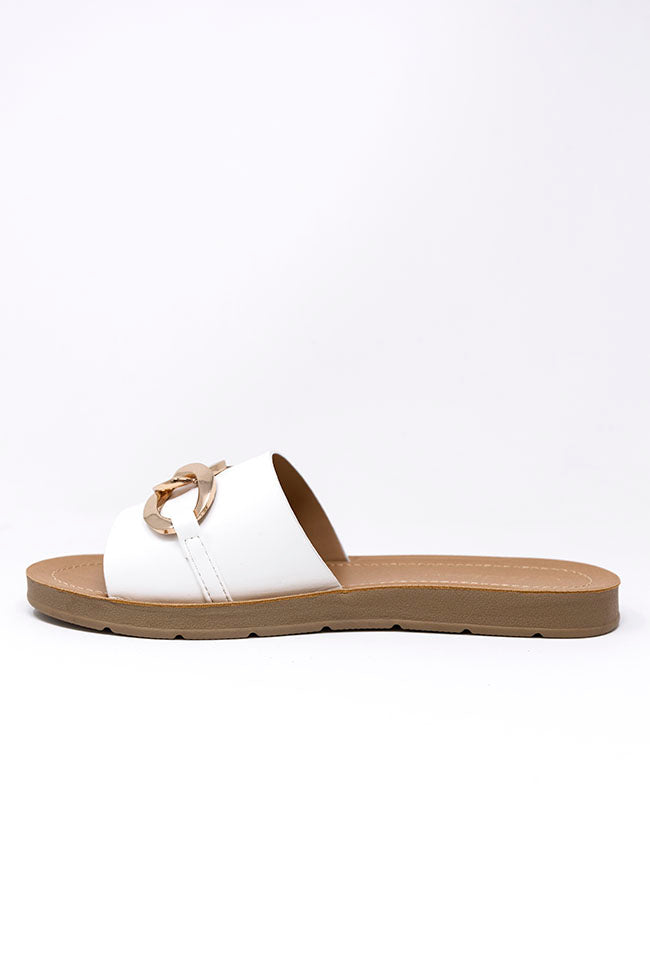 Bree White Chain Sandals FINAL SALE Really Cheap Shoes Online