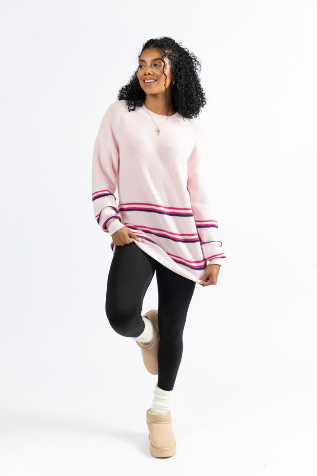 Seeing Stripes Pink and Purple Striped Sweater FINAL SALE Outlet Sale Online