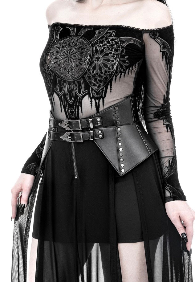 Restyle - Cathedralis Peplum - Belt Low Shipping Cheap Pice