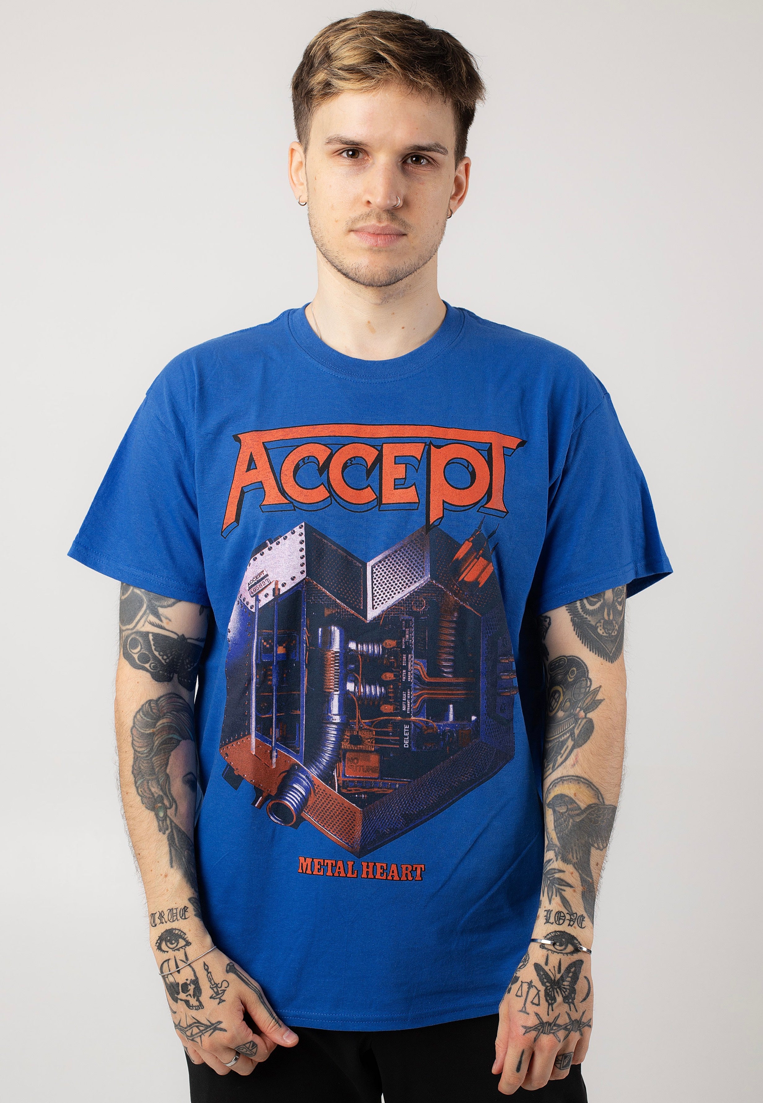 Accept - Metal Heart 2 Blue - T-Shirt Best Sale Online