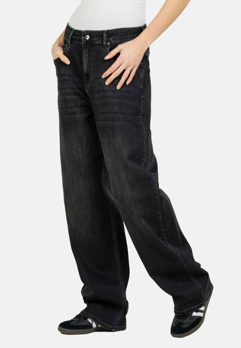 REELL - Women Chloé Baggy Black Faded - Jeans Pre Order Online