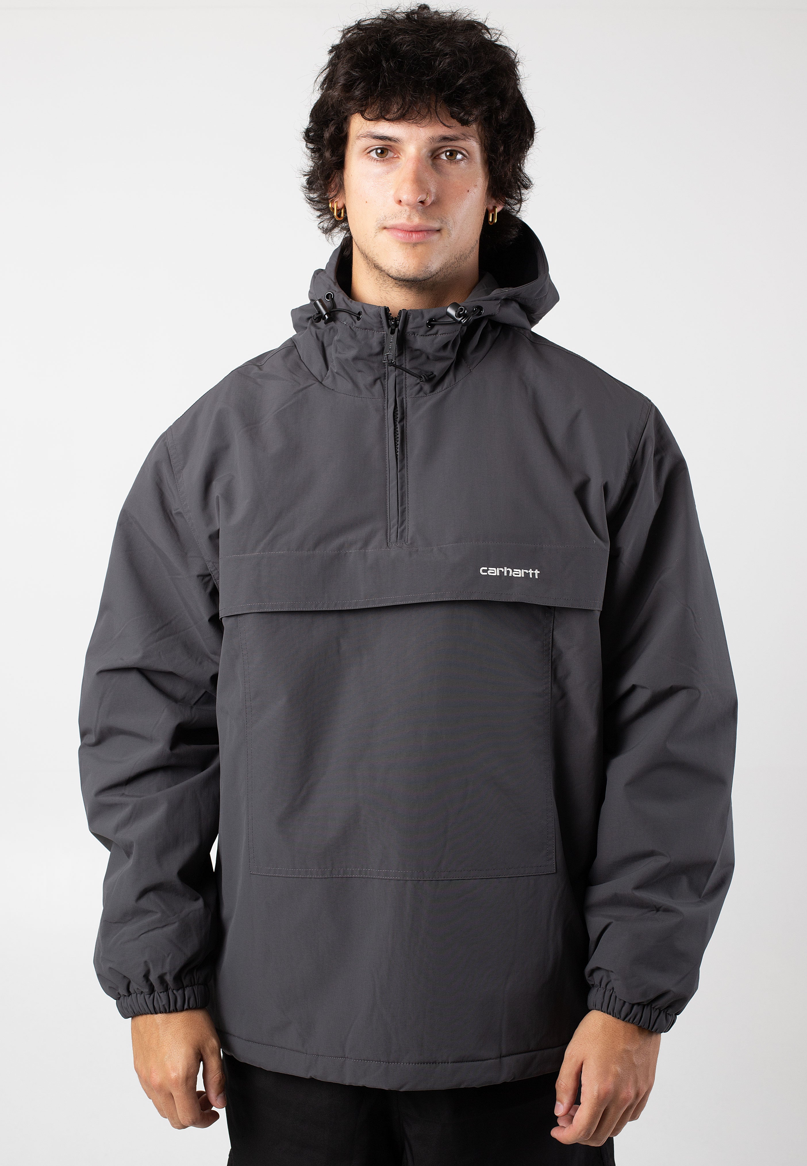 Carhartt WIP - Windbreaker Graphite/White - Jacket Quality Free Shipping Outlet