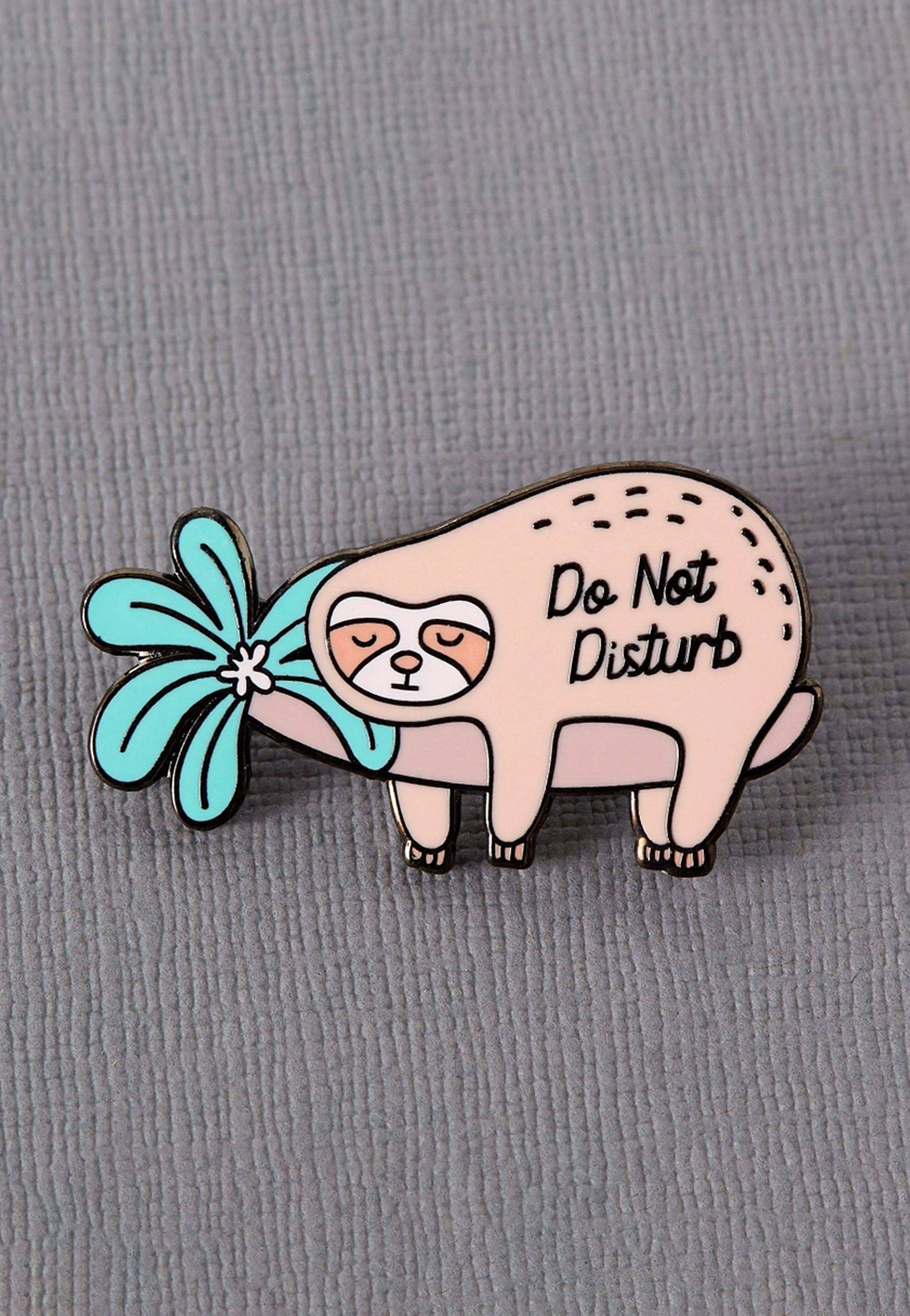 Punky Pins - Do Not Disturb Sloth Multicolored - Pin Free Shipping With Mastercard