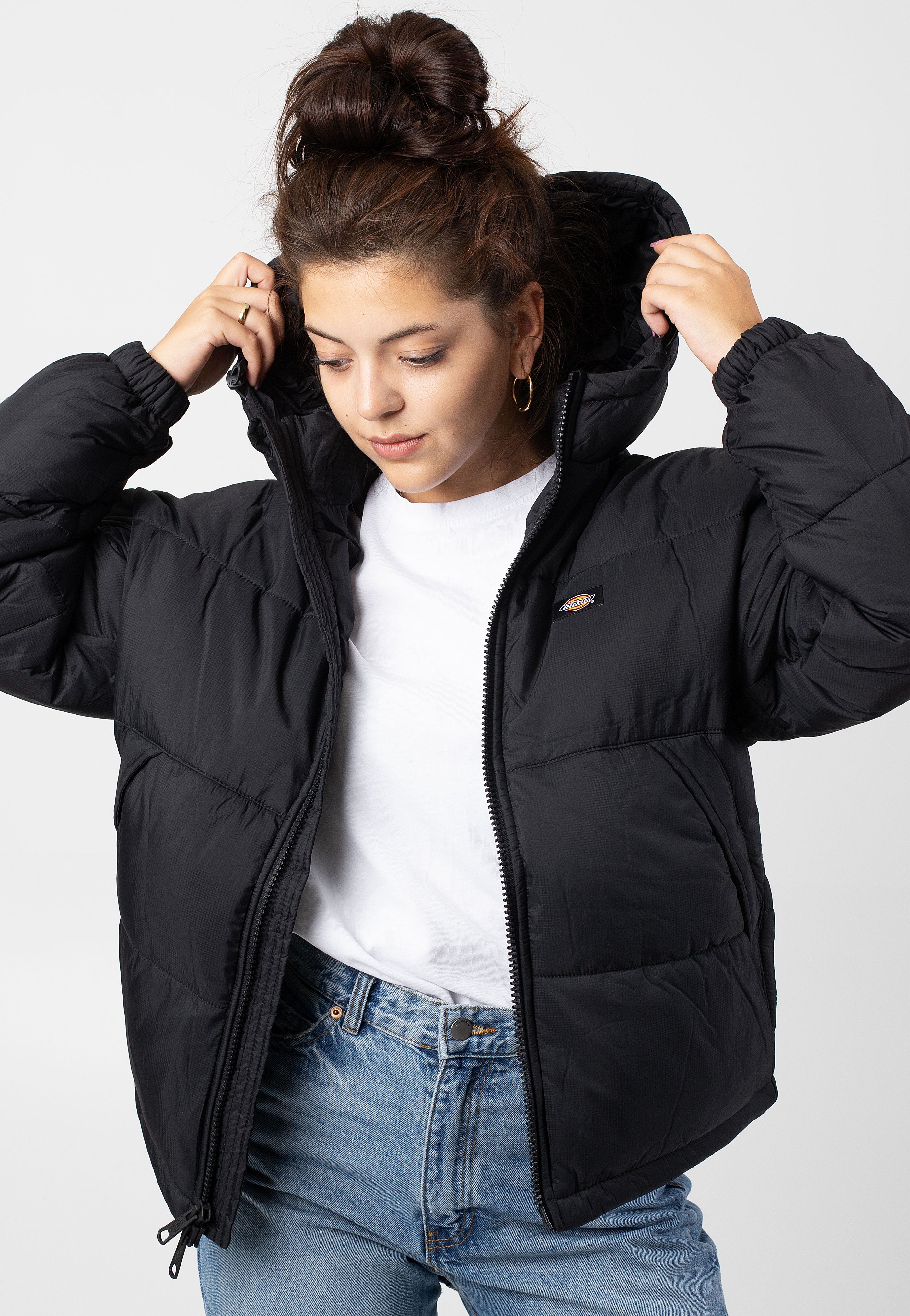 Dickies - Alatna Oversized Puffer Black - Jacket Sale Amazing Pice