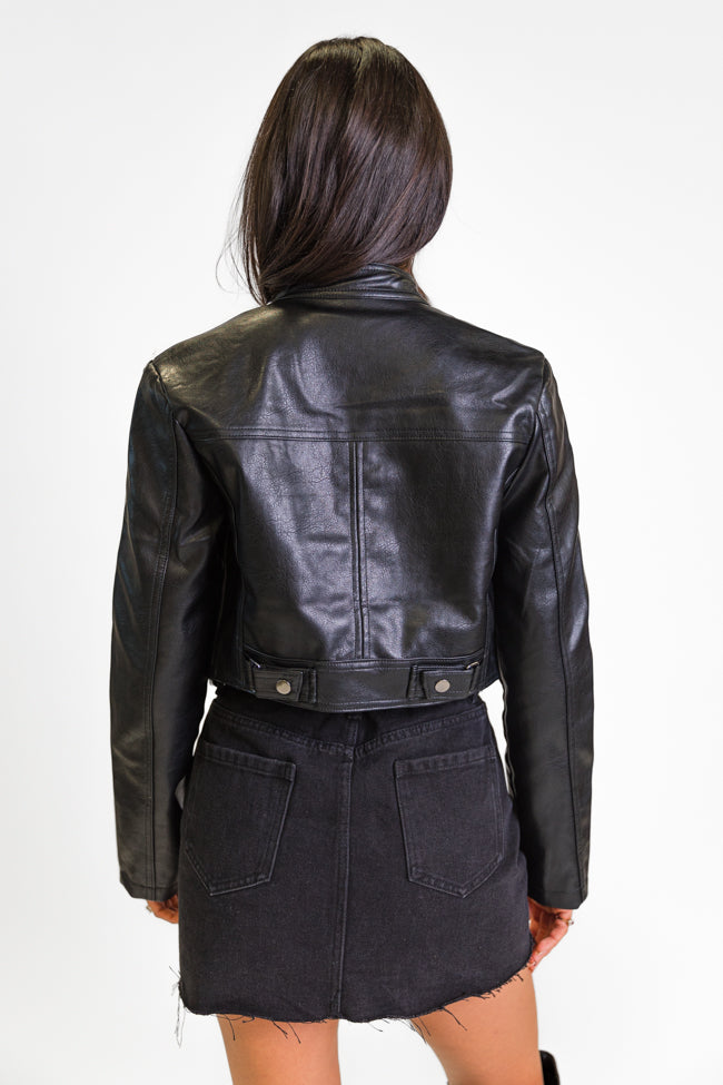 Easy Ride Black Leather Biker Jacket FINAL SALE Sale Best Sale