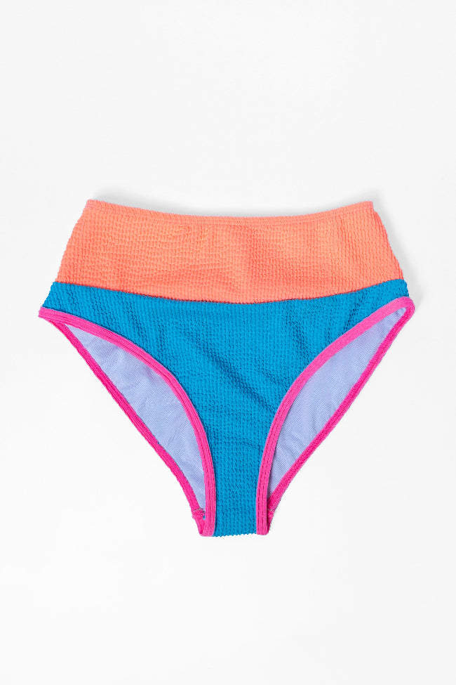 Do Not Disturb Blue Color Block Bikini Bottoms Finishline Online