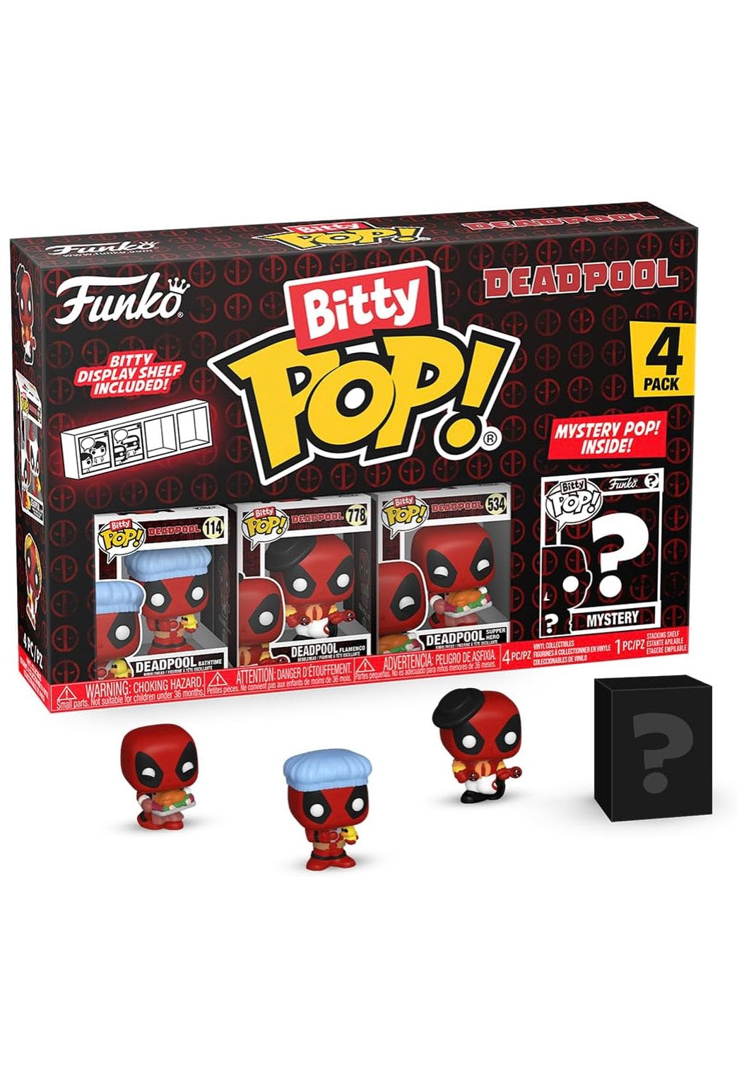 Deadpool - Bathtime Bitty POP! 4PK - Funko Pop Sale Good Selling