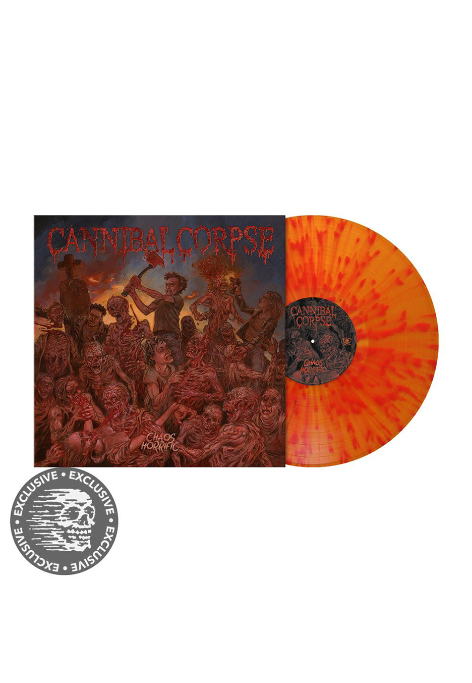 Cannibal Corpse - Chaos Horrific Clear Orange Red - Splattered Vinyl Buy Cheap Fashion Style