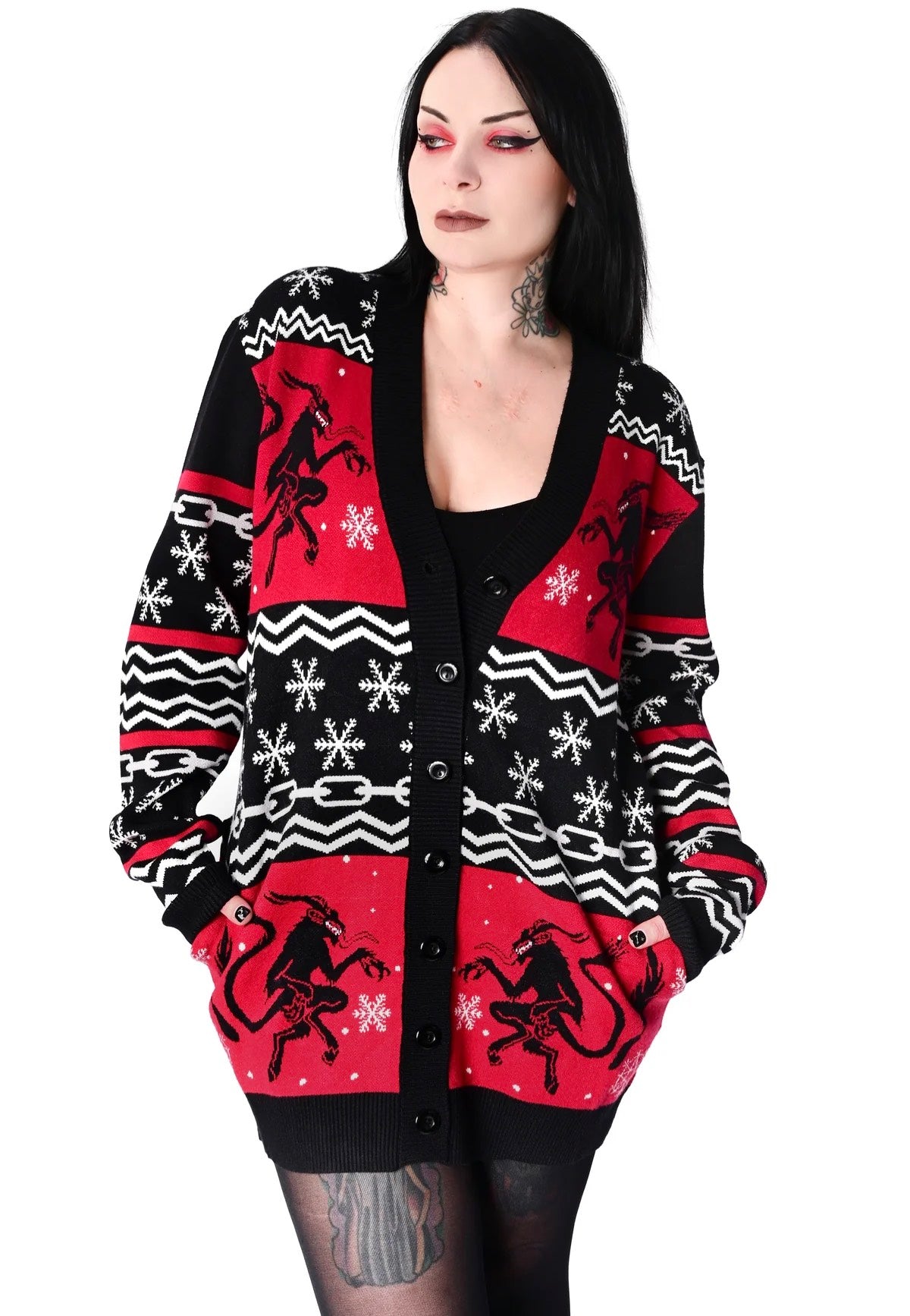 Foxblood - Krampus - Cardigan Cheap Sale Exclusive