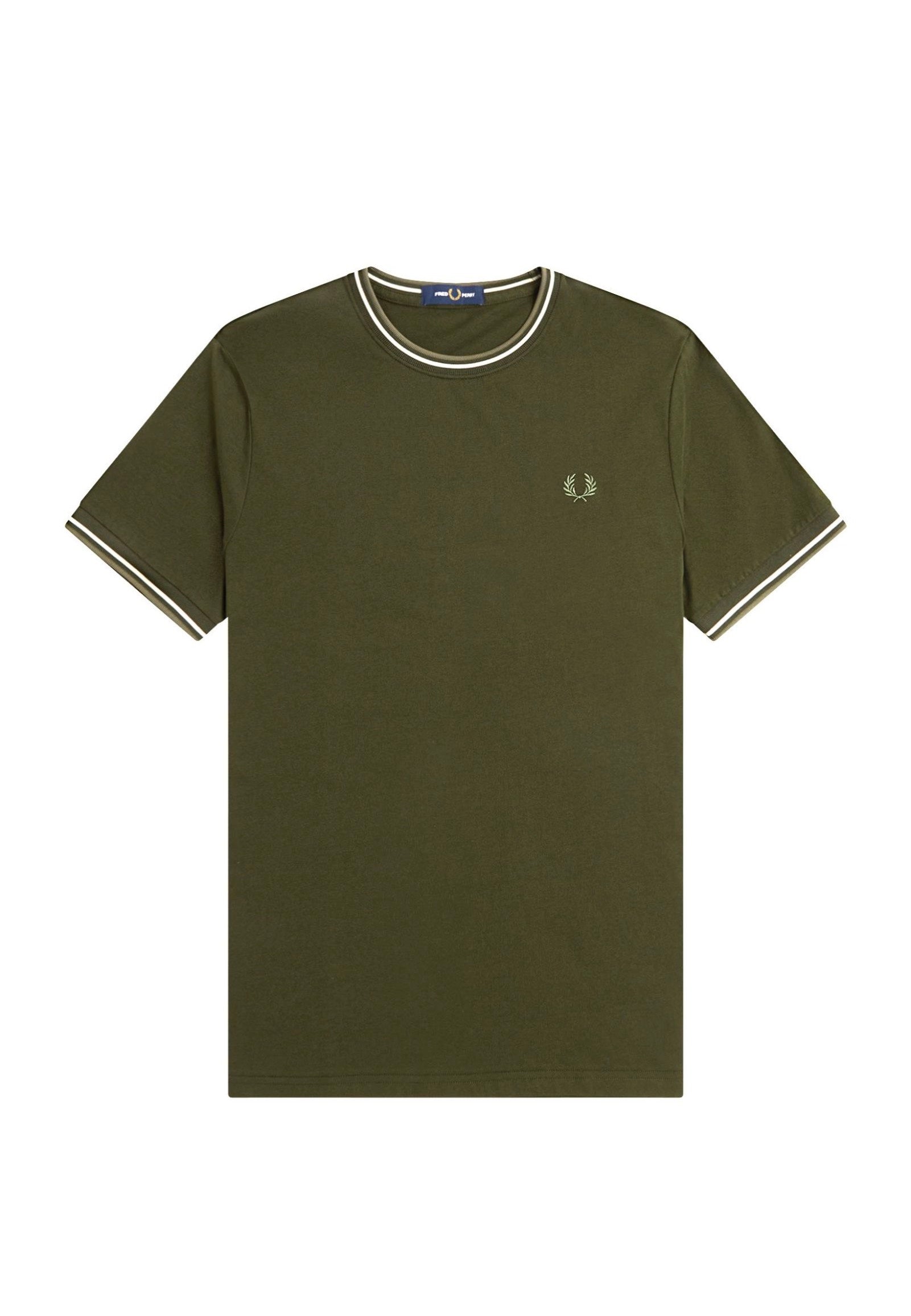 Fred Perry - Twin Tipped Hntgrn/Loyst/Lwg - T-Shirt Big Sale