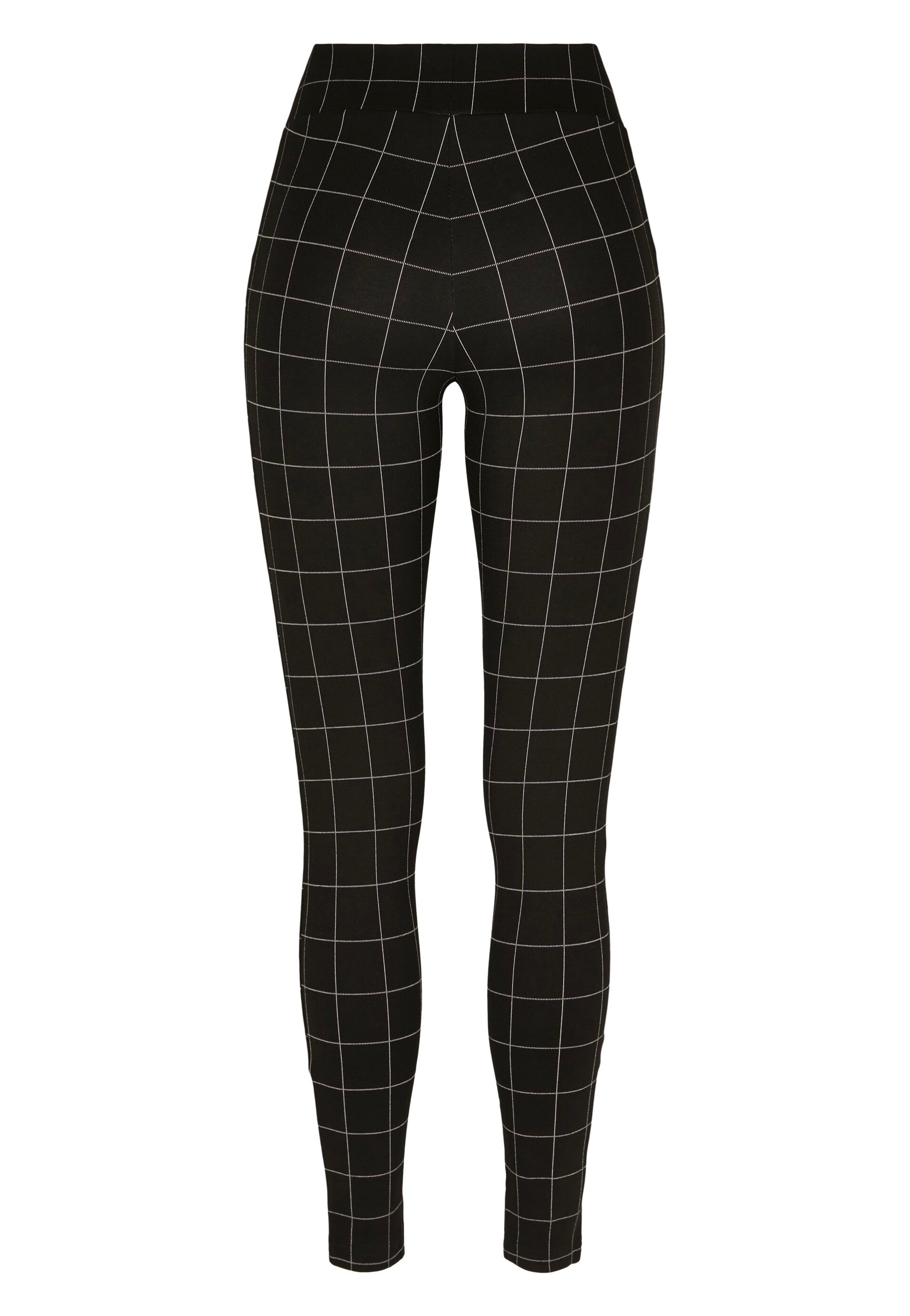 Urban Classics - Check High Waist Black/White - Leggings Outlet Clearance