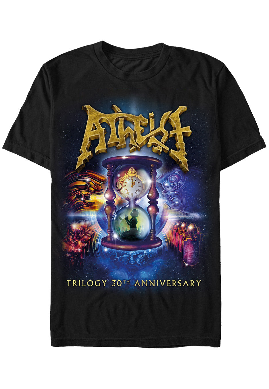 Atheist - Triology 30th Anniversary - T-Shirt Real For Sale