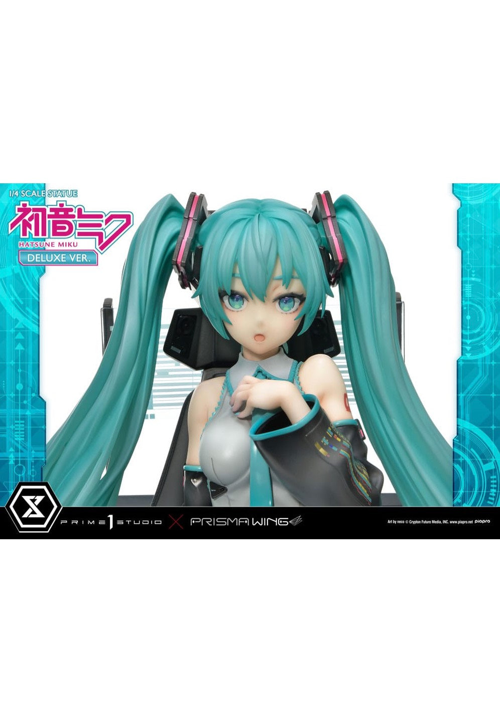 Hatsune Miku - Prisma Wing 1:4 Hatsune Miku Art by neco Deluxe Bonus - Statue Outlet Hot Sale