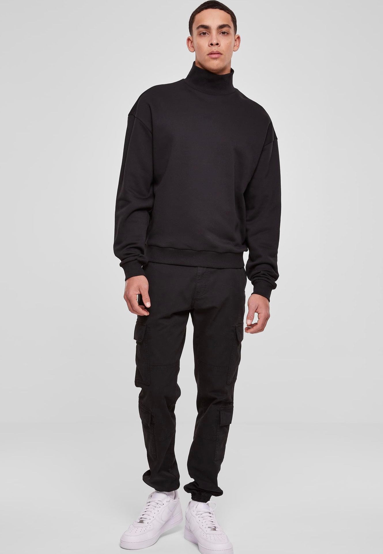 Urban Classics - High Rib Neck Black - Sweater Sale Footlocker