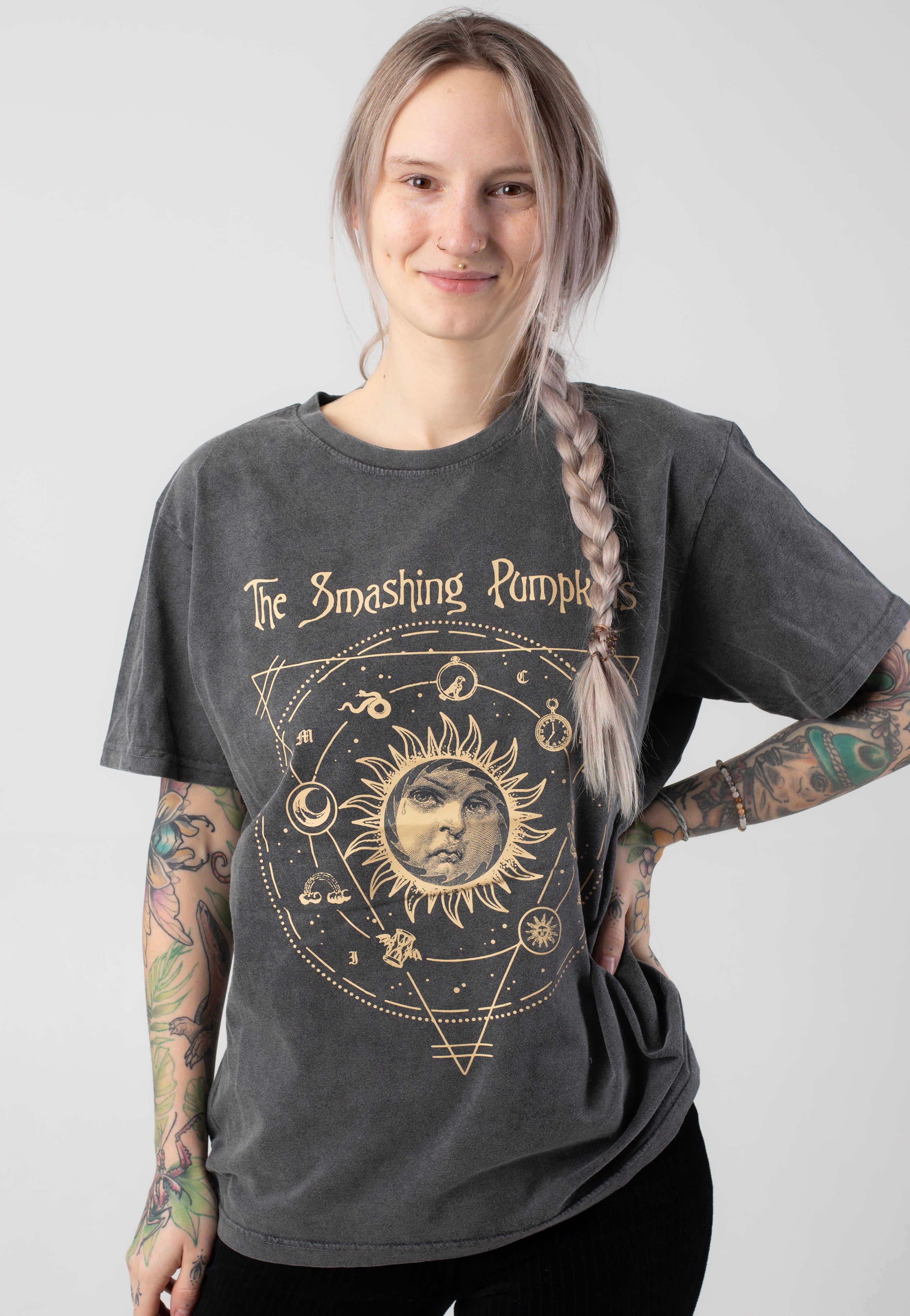 The Smashing Pumpkins - Celestial Sun Stone Wash - T-Shirt Free Shipping Finishline