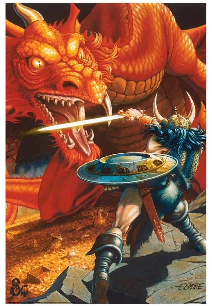 Dungeons & Dragons - Classic Red Dragon Battle Maxi - Poster Outlet Wiki