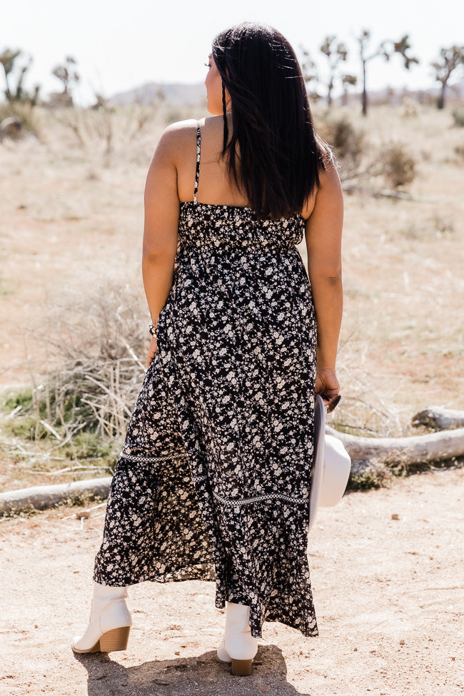 Live A Little Black Floral Maxi Dress FINAL SALE Cheap Sale Enjoy