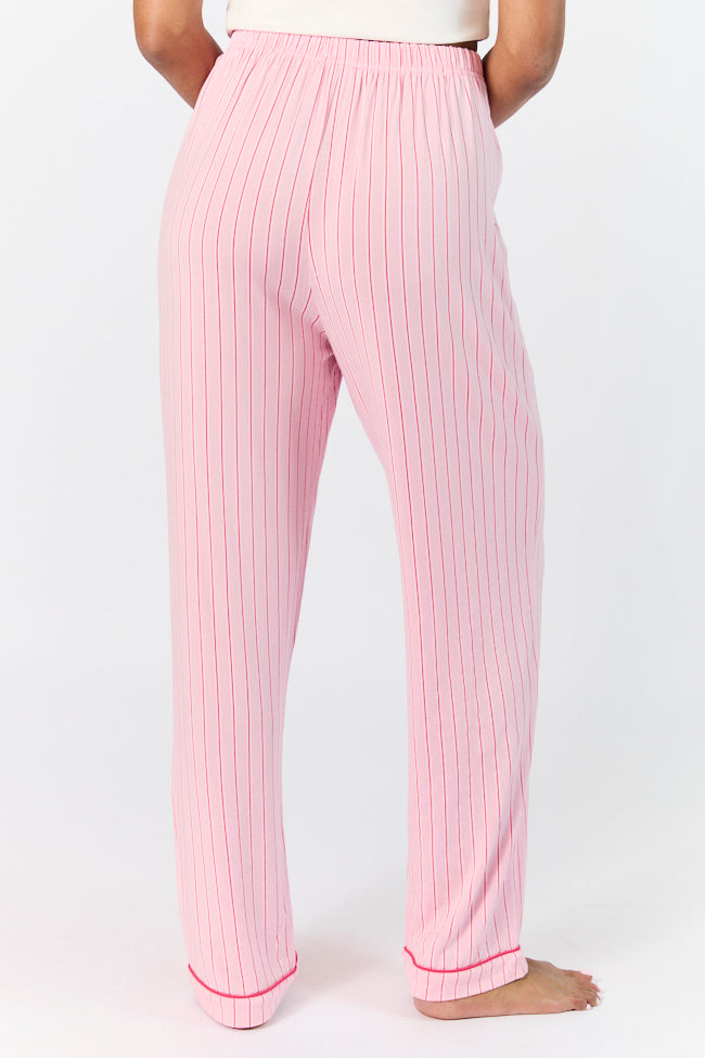 Good To Get Away Pink and Red Stripe Pants Shop For Cheap Online