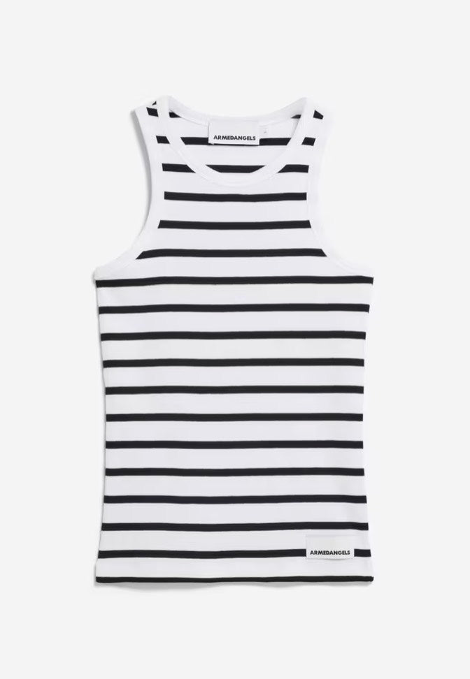 Armedangels - Kanitaa Stripes White/Black - Tank Quality Free Shipping Outlet