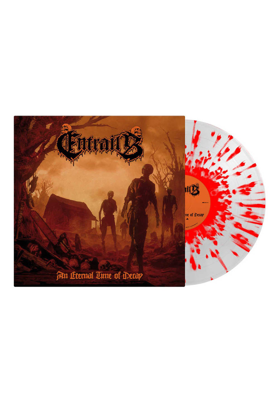 Entrails - An Eternal Time Of Decay Transparent Red - Splattered Vinyl Wholesale Pice Cheap Pice