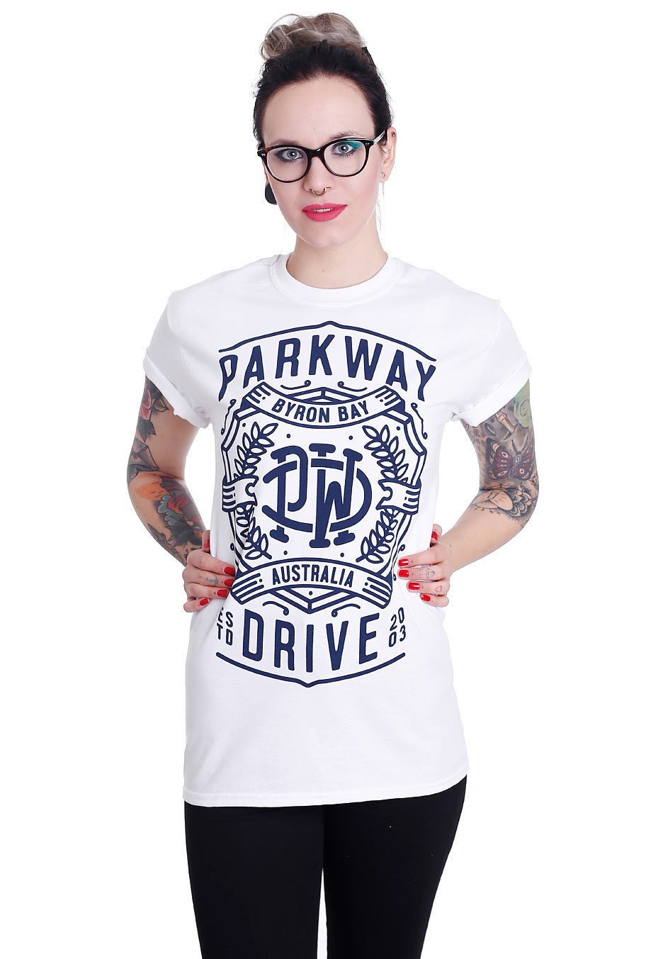 Parkway Drive - Byron Crest White - T-Shirt Cheap Sale