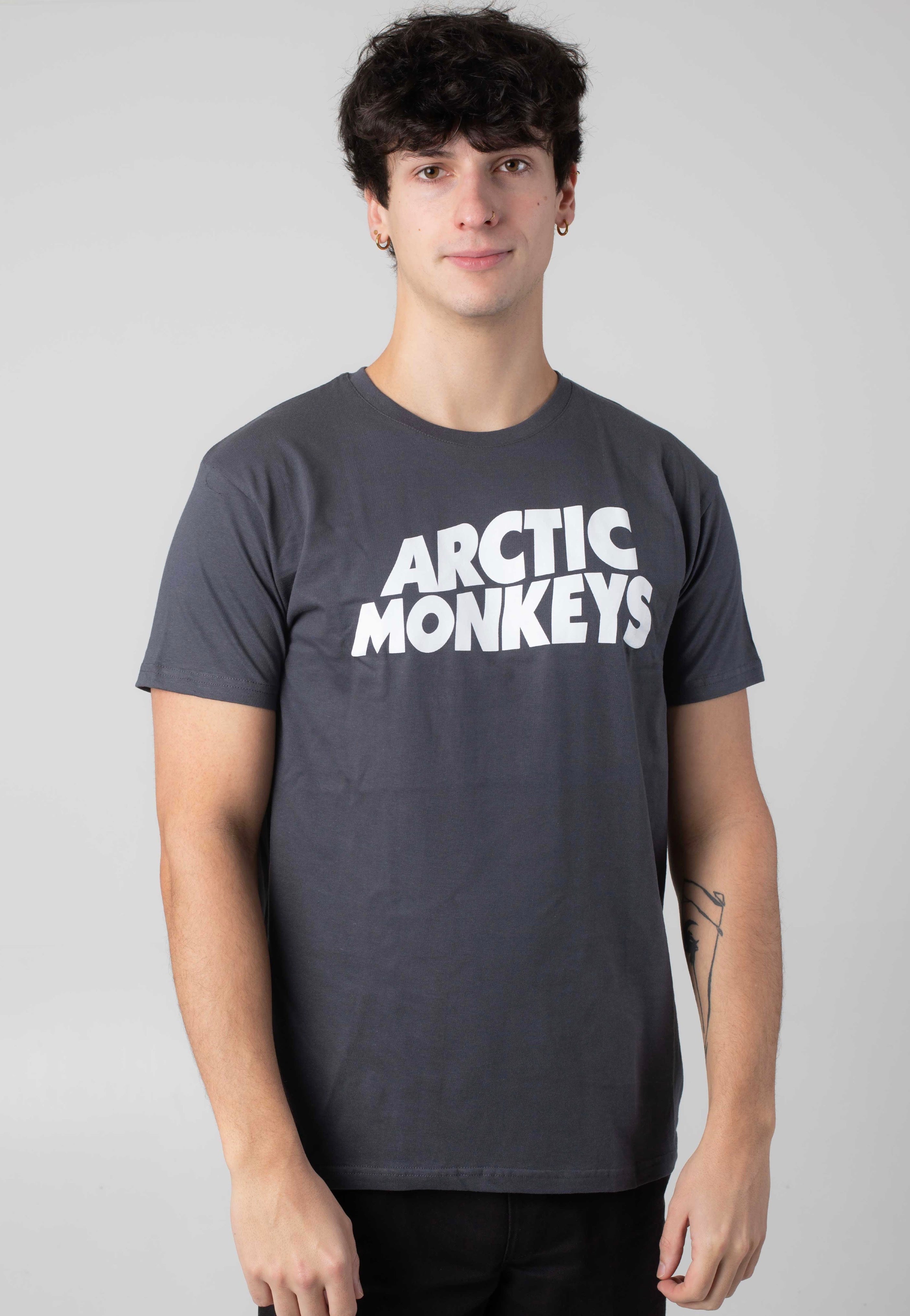 Arctic Monkeys - Arctic Monkeys Logo Charcoal - T-Shirt Clearance Online