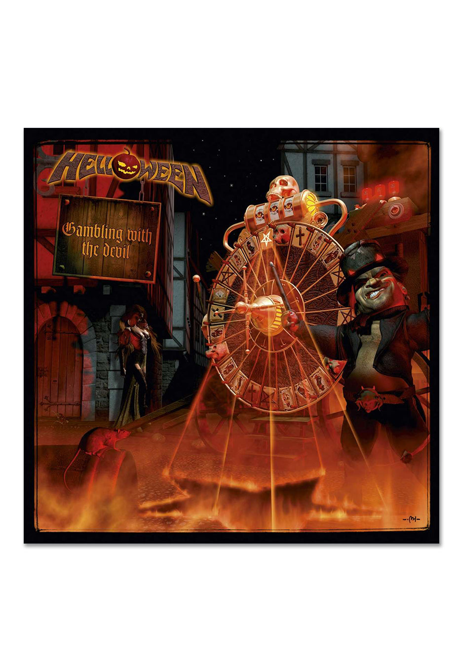 Helloween - Gambling With The Devil Ltd. Red/Black - Marbled 2 Vinyl Clearance New Arrival