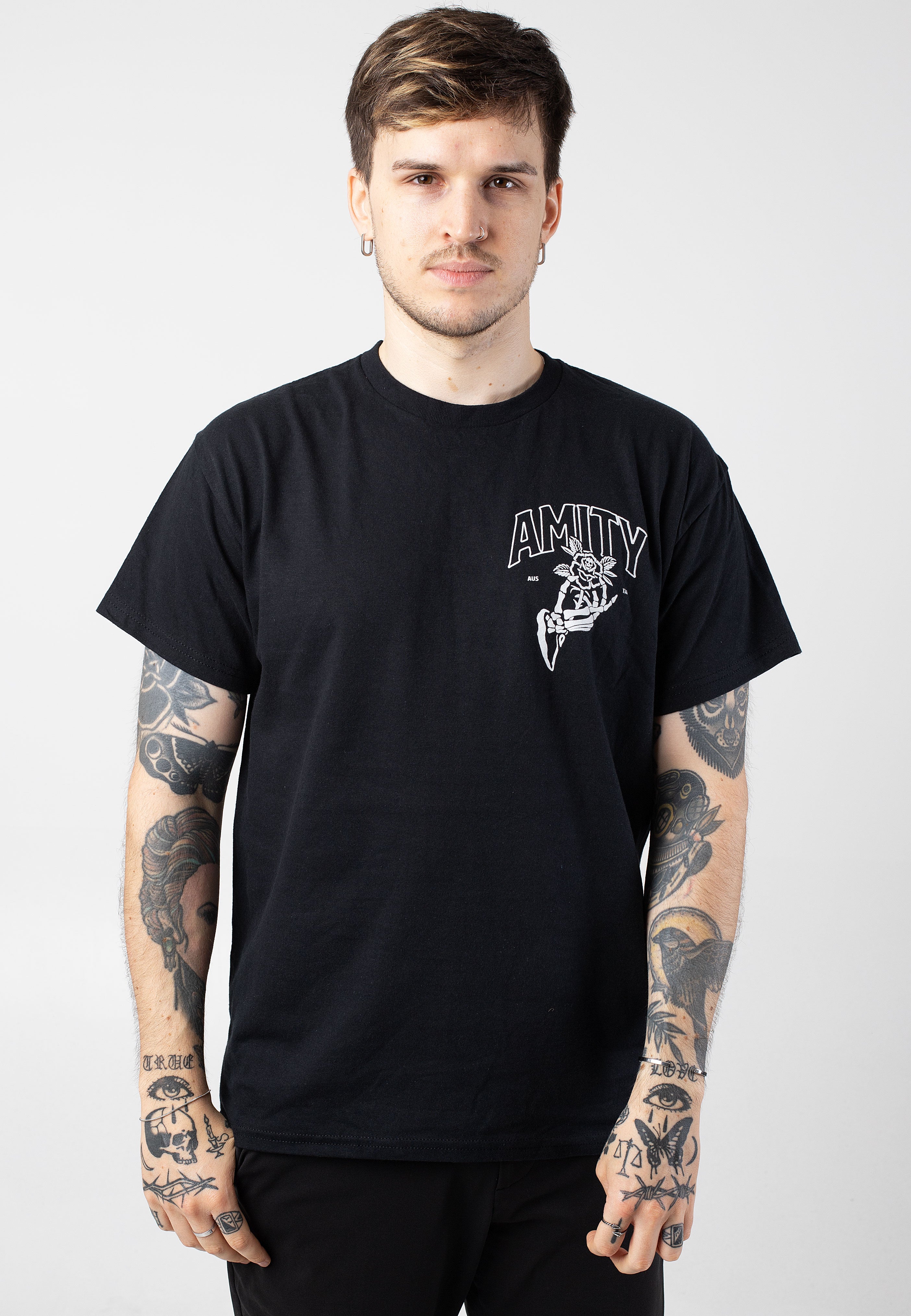 The Amity Affliction - Death Hands - T-Shirt Visit New For Sale